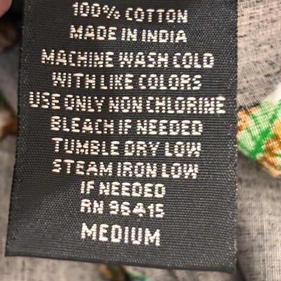 Artistry in Motion Men's Night Island Flamingo Button Down Shirt Size Medium NEW - Picture 5 of 7